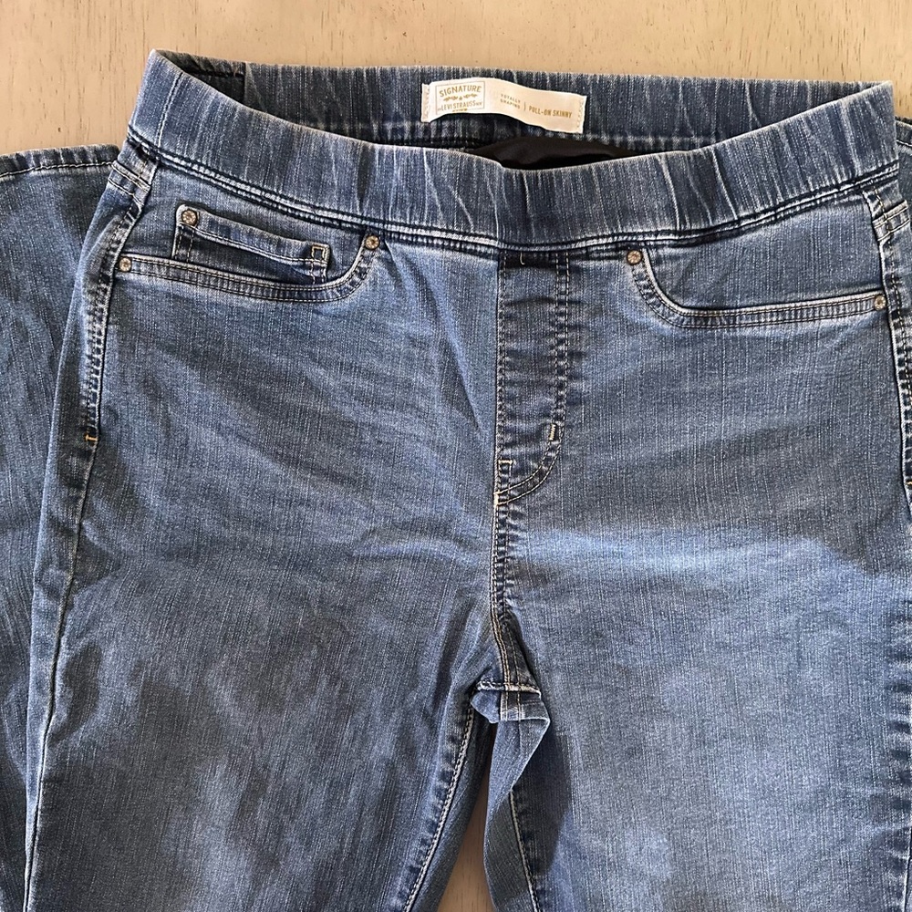 Levi's Blue Skinny Jeans with Elastic Waistband